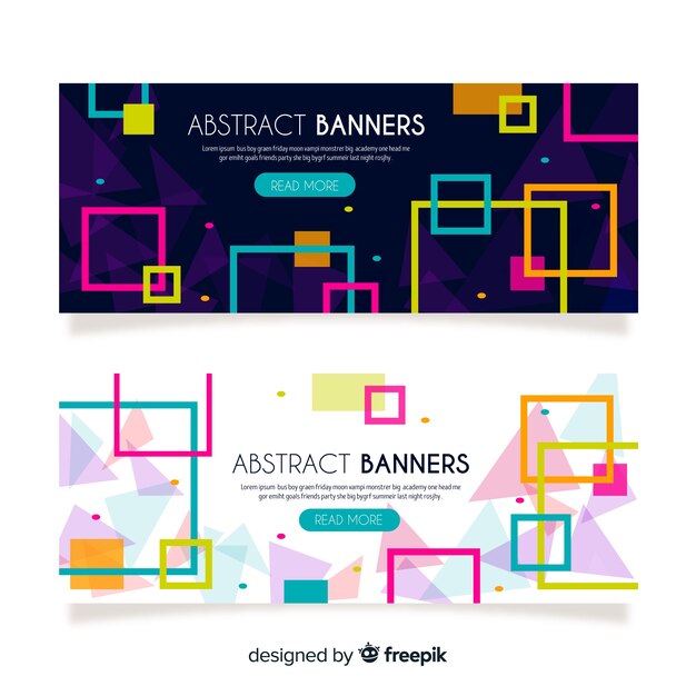 Abstract modern banner concept