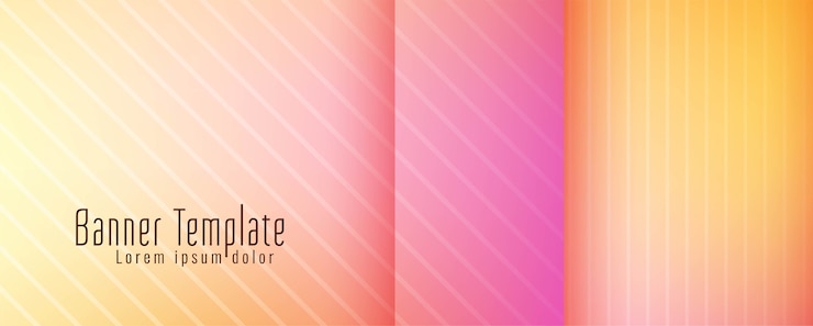 Free Vector abstract modern banner design template