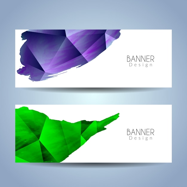 Abstract modern banners set