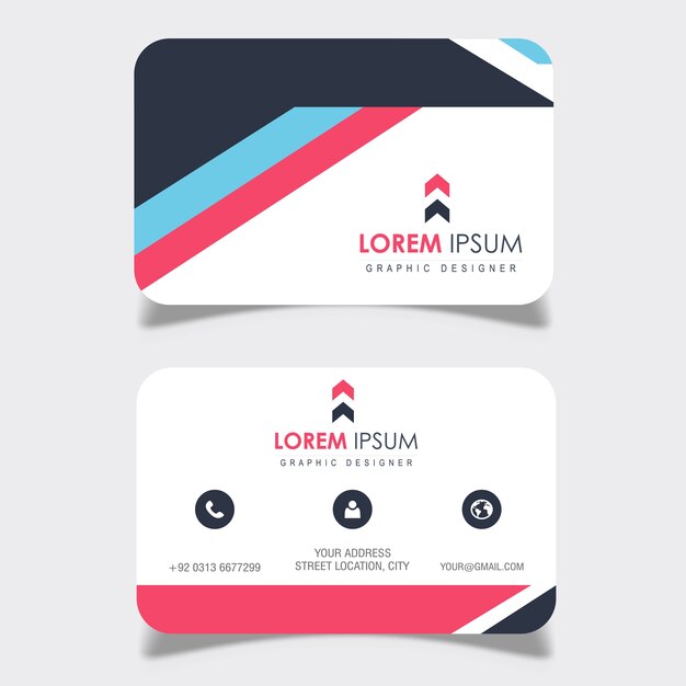 Abstract and modern Business Card