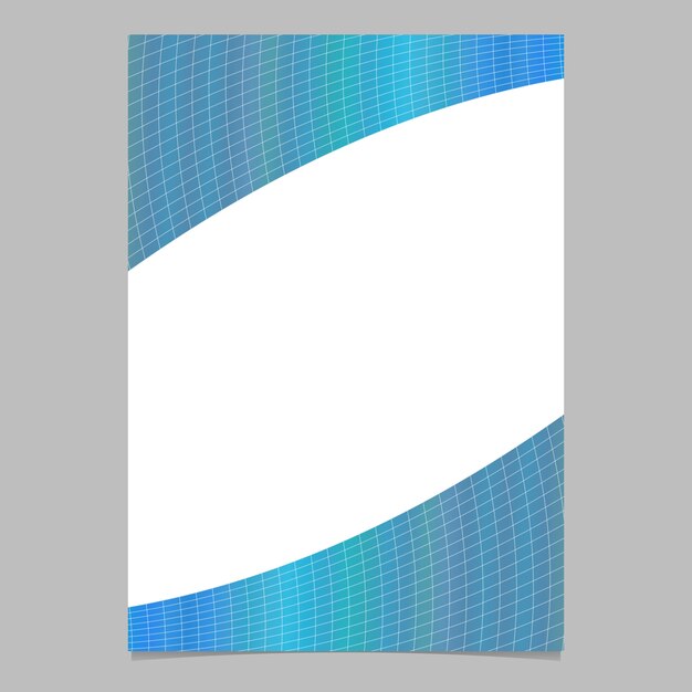 추상적 인 현대 화려한 그라데이션 곡선 된 격자 패턴 페이지, 브로슈어 서식 파일