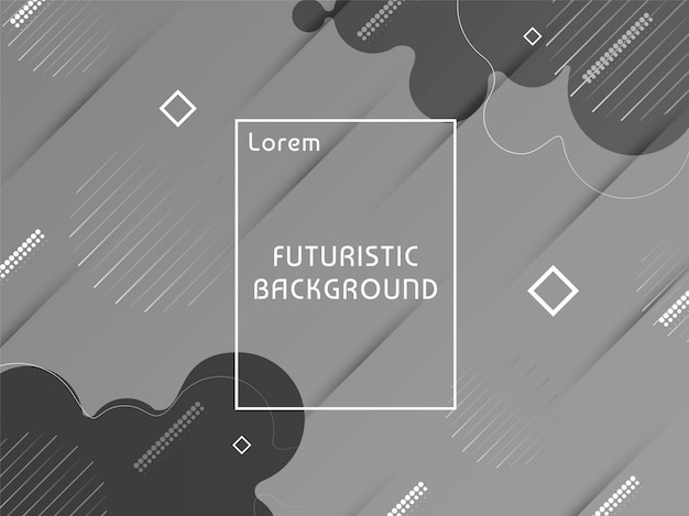 Free vector abstract modern futuristic grey background