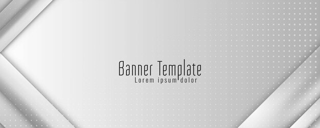 Abstract modern geometric banner design template vector