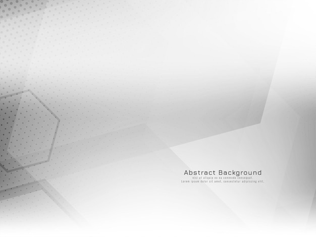 Abstract modern geometric hexagon style white background vector