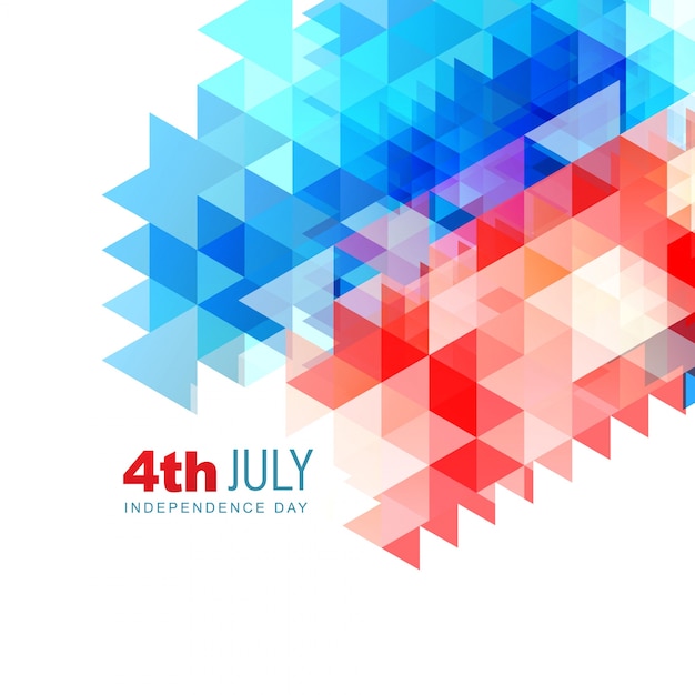 Abstract modern independence day design