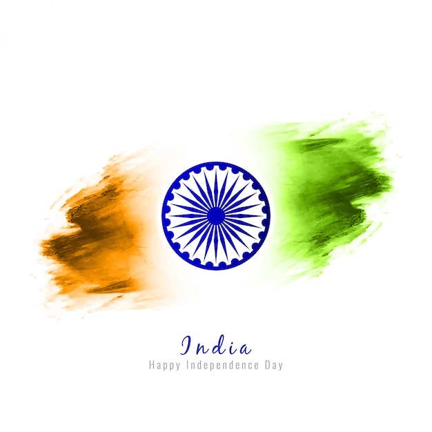 추상적 인 현대 인도 독립 기념일 디자인