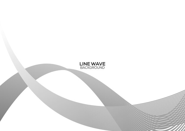 抽象的なモダンなラインの波の背景デザイン