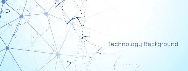 Banner di tecnologia moderna astratta