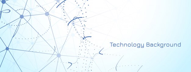 Abstract modern technology banner