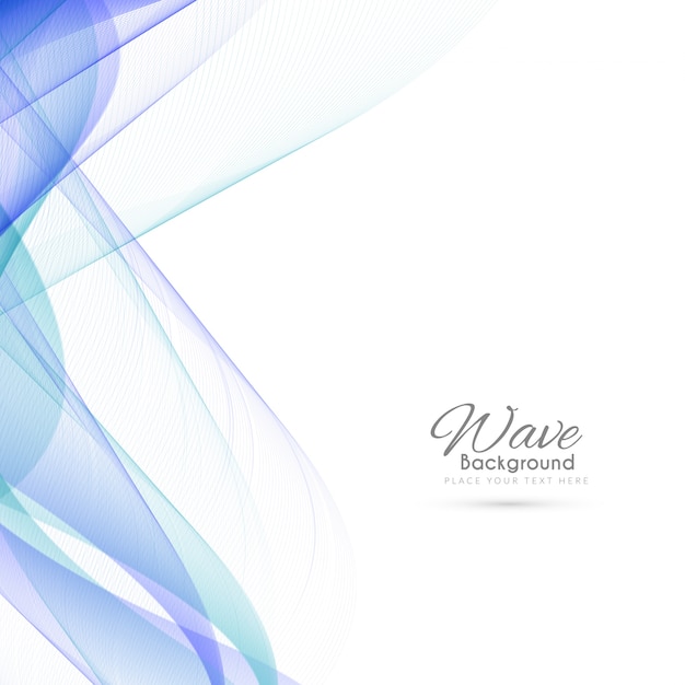 Free vector abstract modern wave background