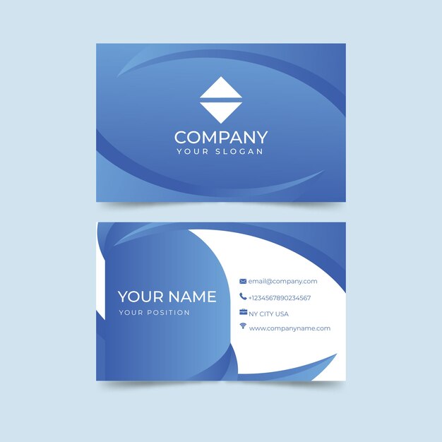 Abstract monochromatic business card