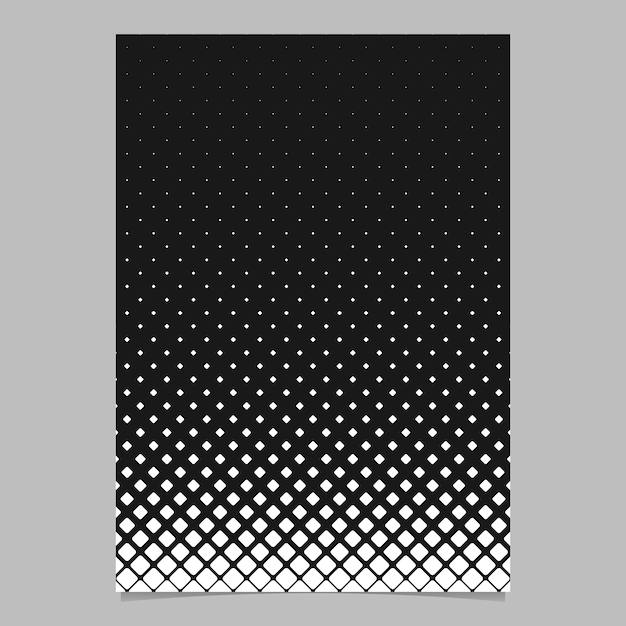 Абстрактный монохромный диагональный квадратный шаблон шаблон шаблона - черно-белый вектор брошюра фон дизайн