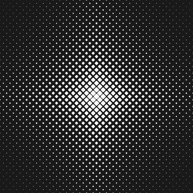 Абстрактный монохромный округлый квадратный узор фона - векторные иллюстрации из диагональных квадратов в разных размерах