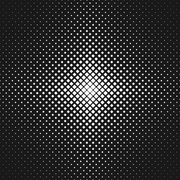 Abstract monochrome rounded square pattern background - vector illustration from diagonal squares in varying sizes