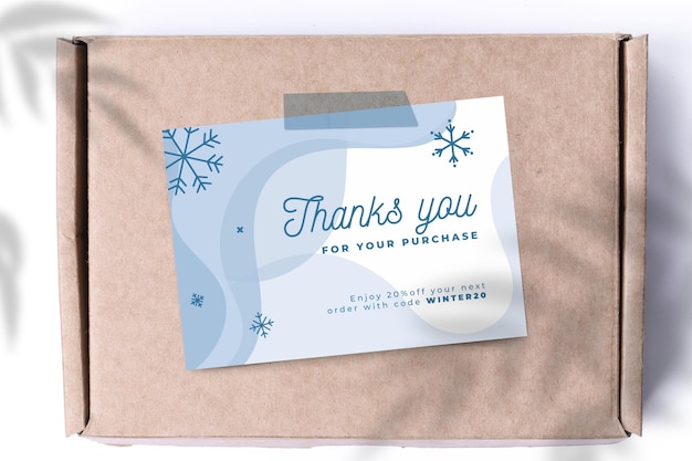 Free vector abstract monocolor winter cards