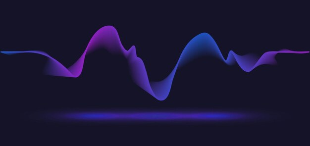 추상 모션 웨이브 라인입니다. 그라데이션 라인 배경 벡터 디자인입니다.