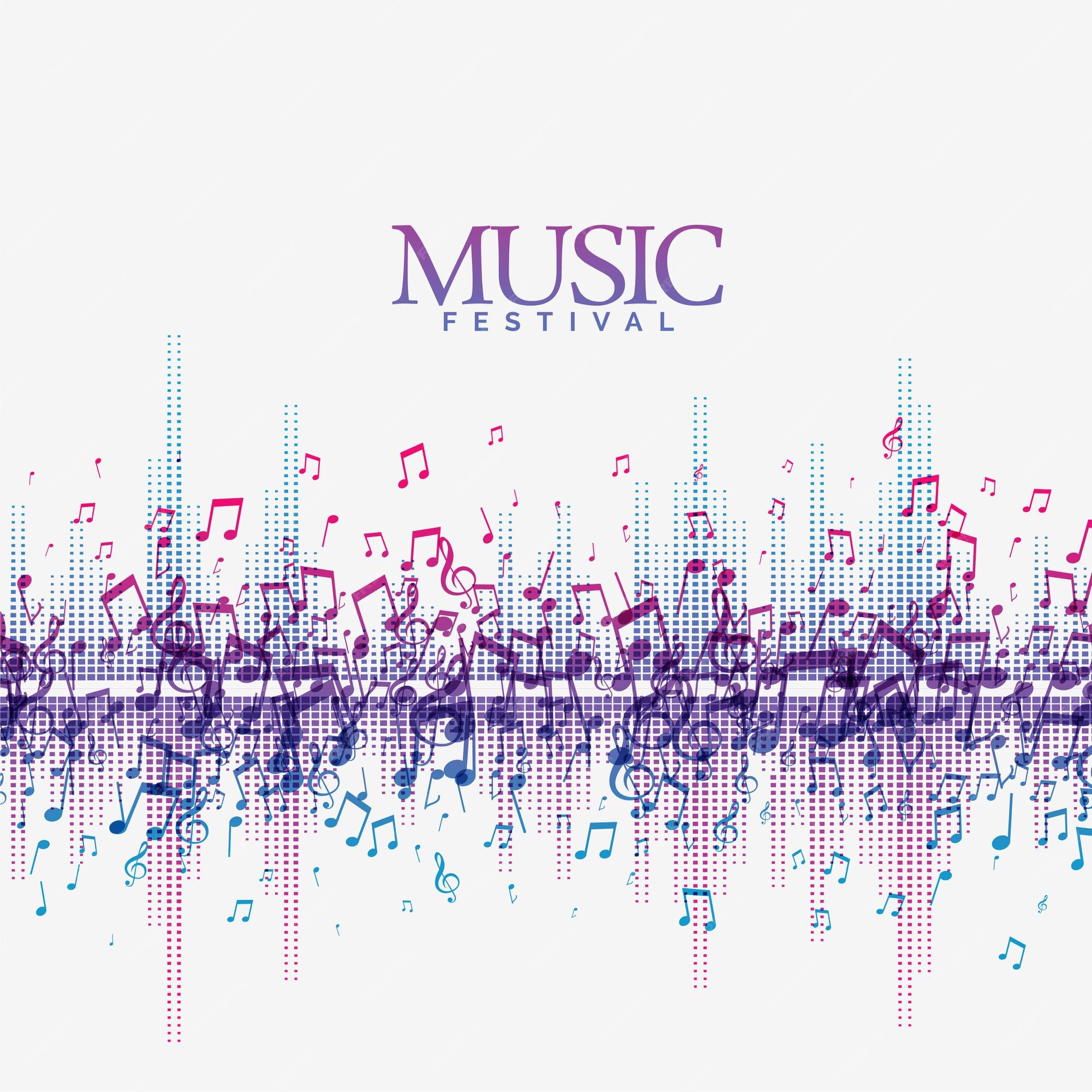 Free Vector | Abstract music background with sound song beats wave