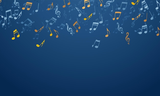 Бесплатное векторное изображение Абстрактный дизайн музыкальных нот для музыкального фона