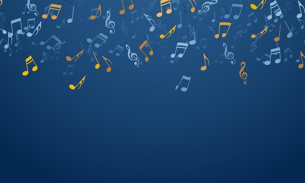 Abstract music notes design for music background