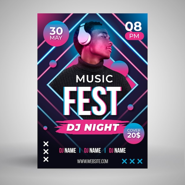 Abstract music poster concept