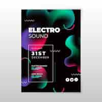 Free vector abstract music poster template