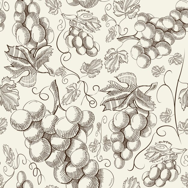 Abstract Natural Sketch Light Seamless Pattern