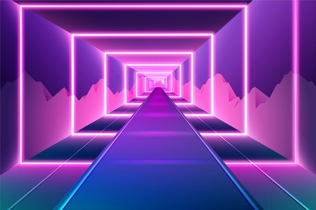 Abstract neon background design