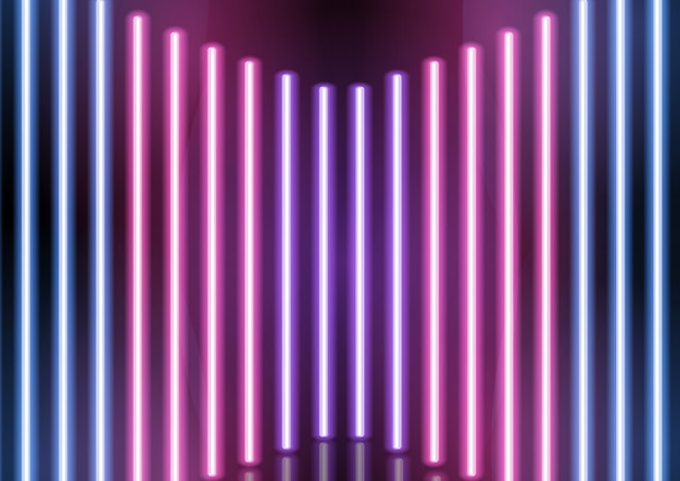 abstract neon bars background