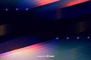 Free vector abstract neon light lines background