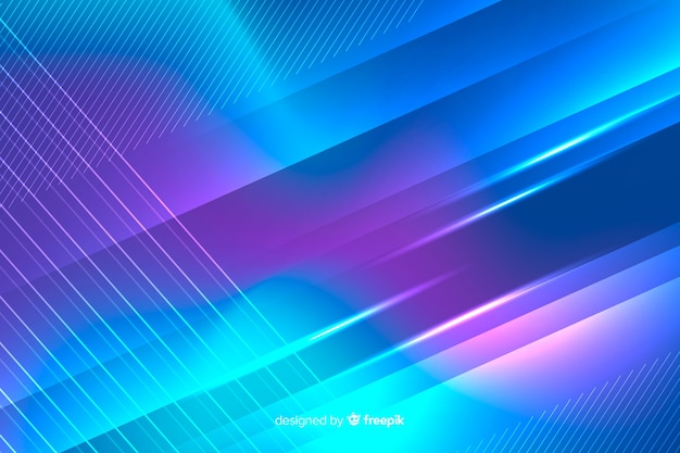 Free vector abstract neon light lines background