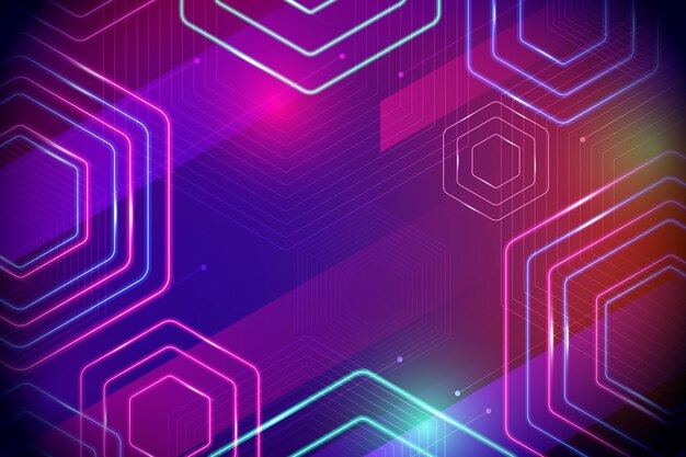 Abstract neon lights background concept