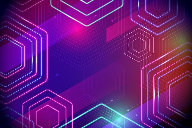 Abstract neon lights background concept