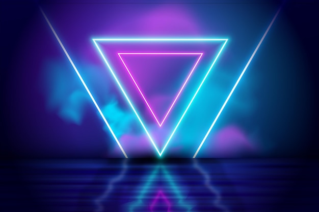 Free vector abstract neon lights background design