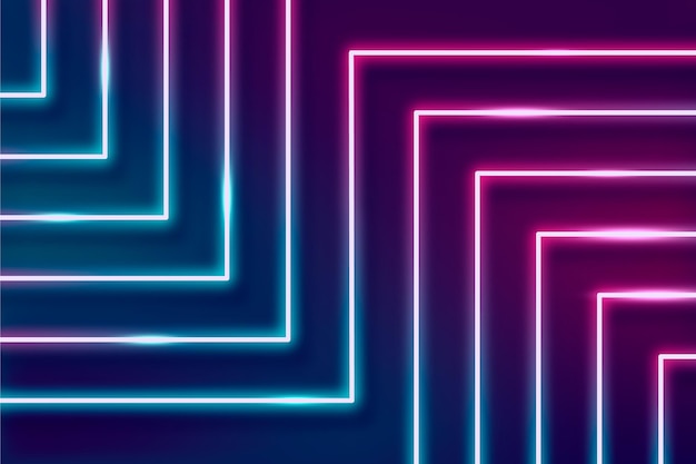Free vector abstract neon lights background