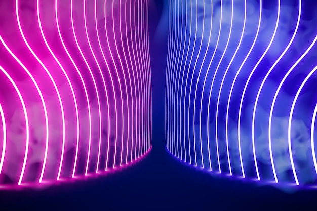 Free vector abstract neon lights background