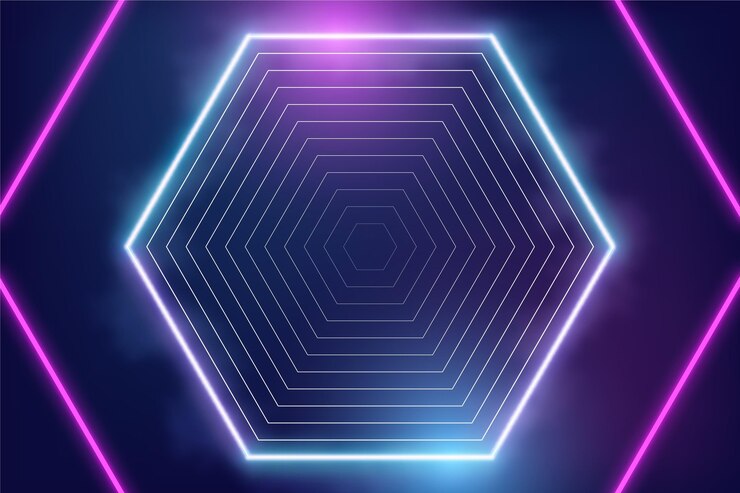 무료 Vector 추상적인 네온 조명 배경