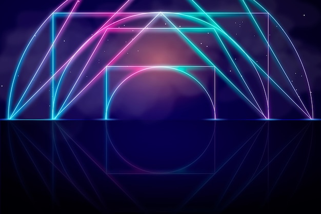 Abstract neon lights background