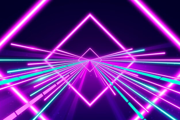 Abstract neon lights background