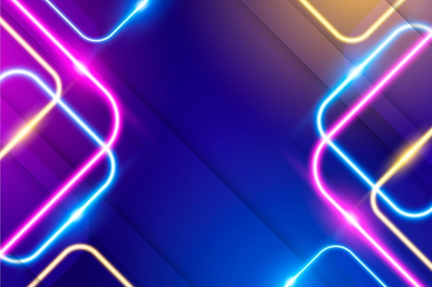 Abstract neon lights background