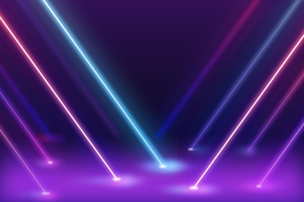 Free Vector abstract neon lights wallpaper concept