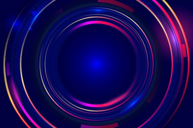 Free vector abstract neon lights wallpaper style