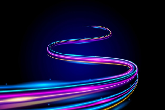 Abstract neon lights wallpaper theme