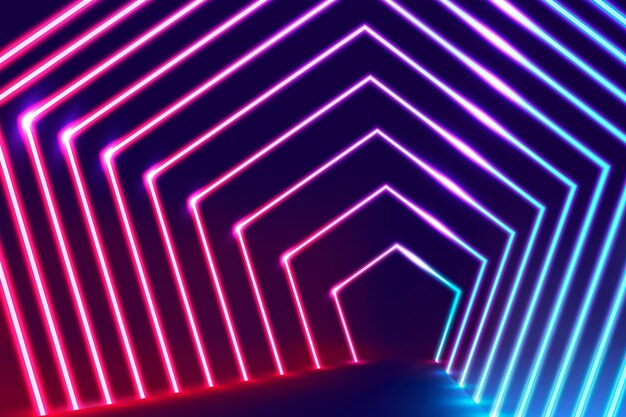 Abstract neon lights wallpaper