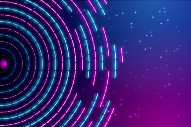 Abstract neon lights wallpaper