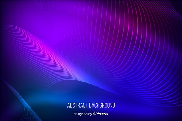 Abstract neon lines background