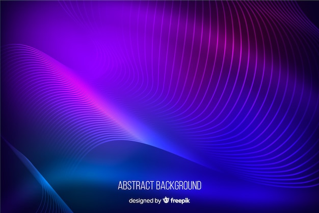Abstract neon lines background
