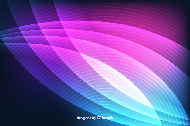 Free vector abstract neon lines background