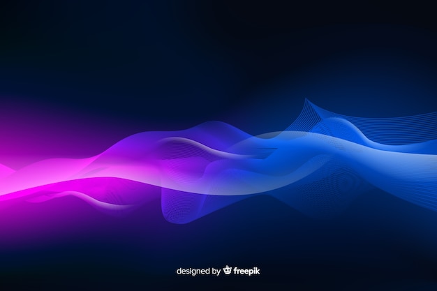 Abstract neon lines background