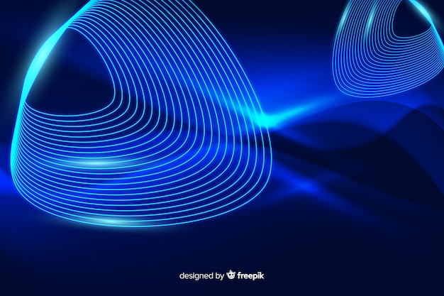 Abstract neon lines background