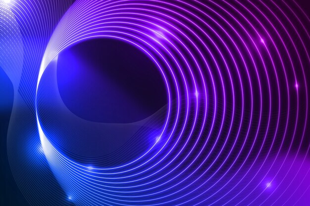 Abstract neon lines background